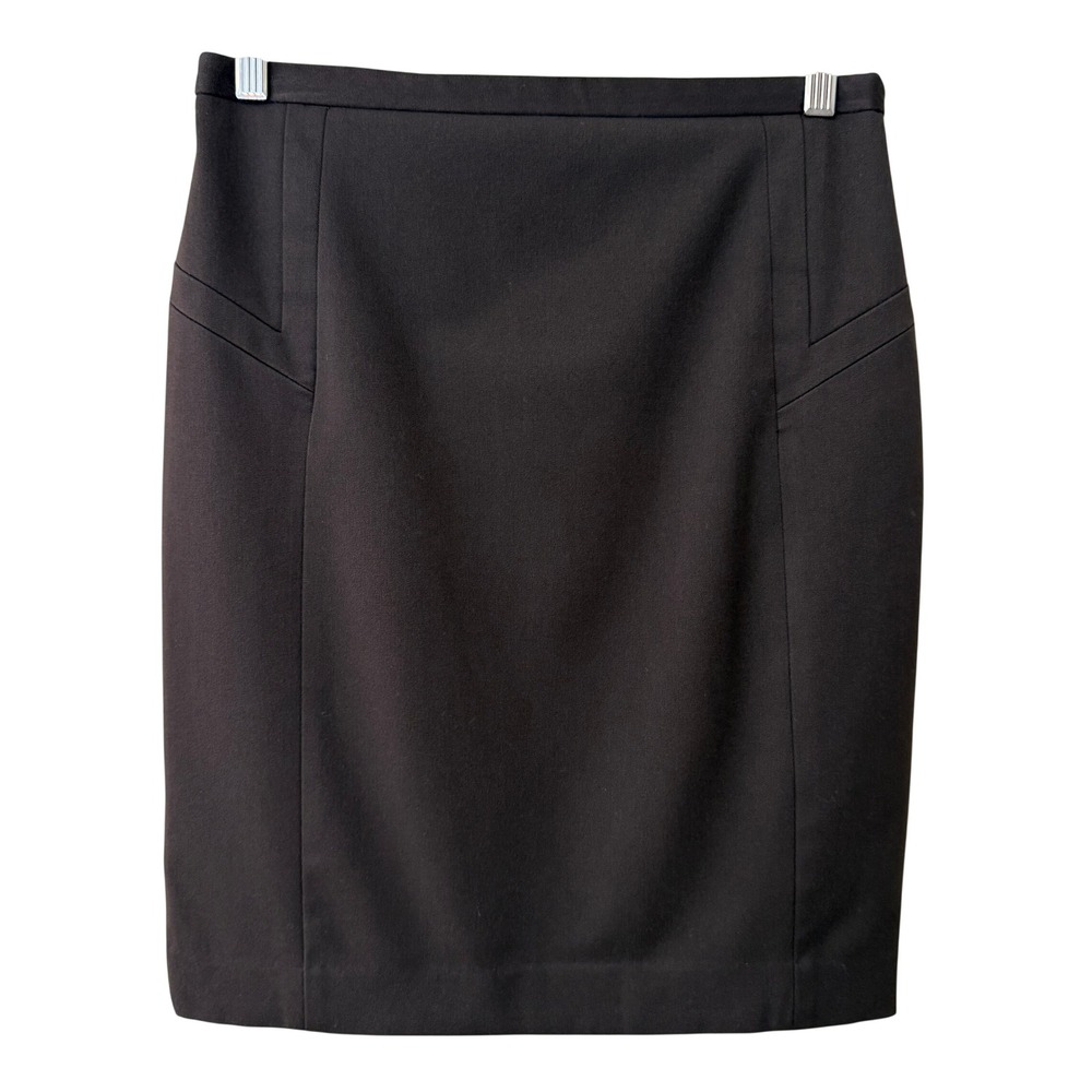 Express Design Studio Womens Y2K Brown Pencil Seamed Skirt Size 6 Office Siren